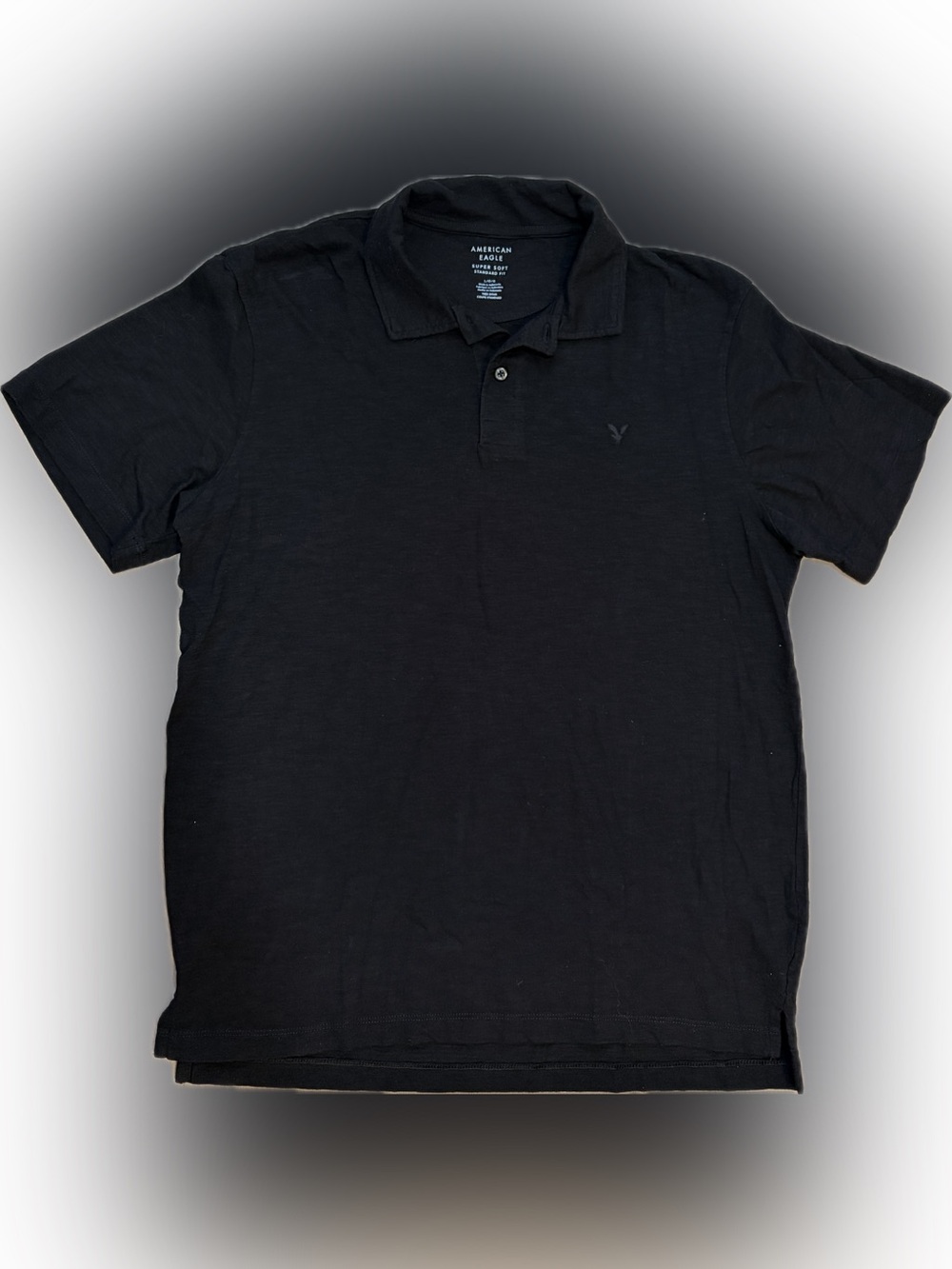 🖤 American Eagle Outfitters Men’s Super Soft Heather Black Polo 🖤